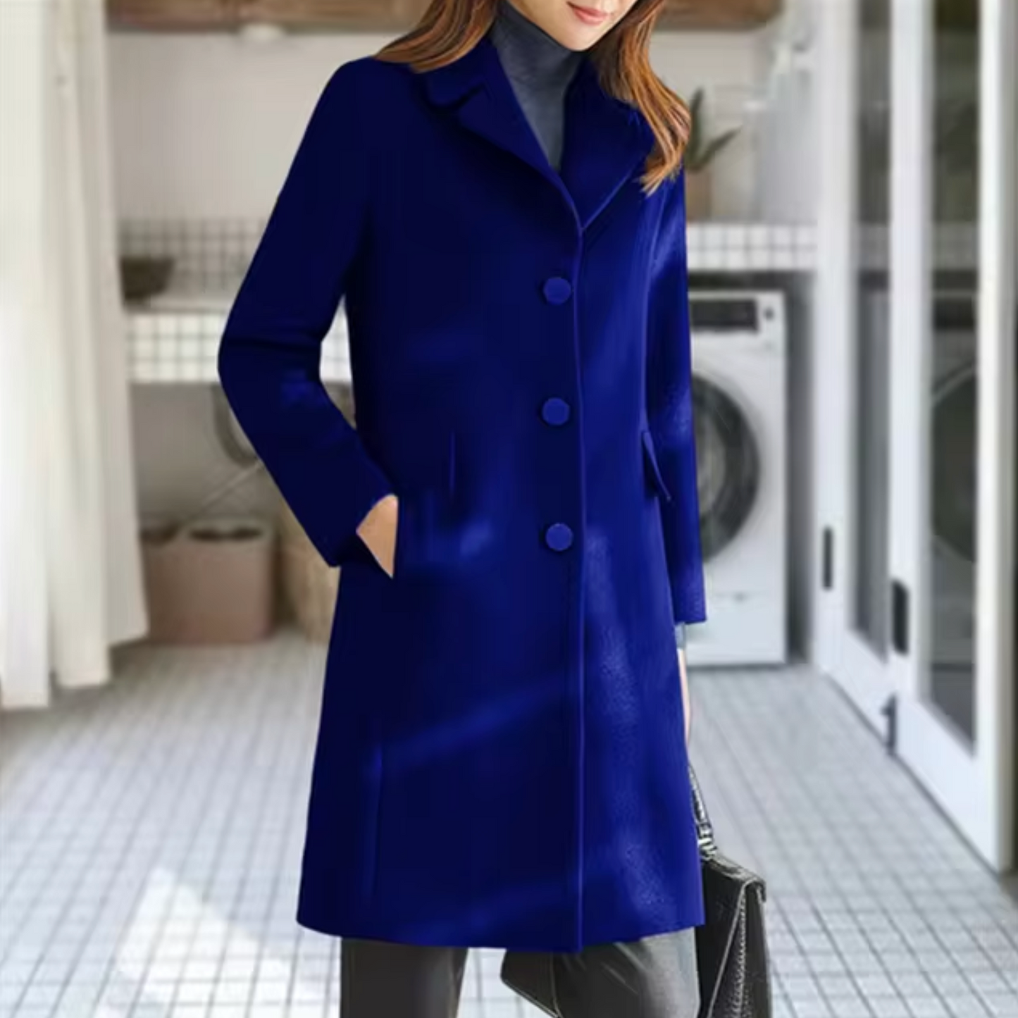 WW | Wool coat with front pocket