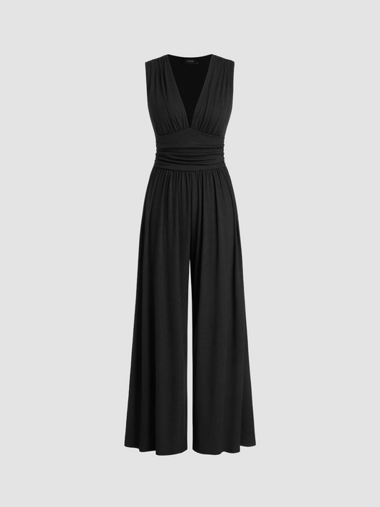 WW | Elegant Women's V-Neck Jumpsuit