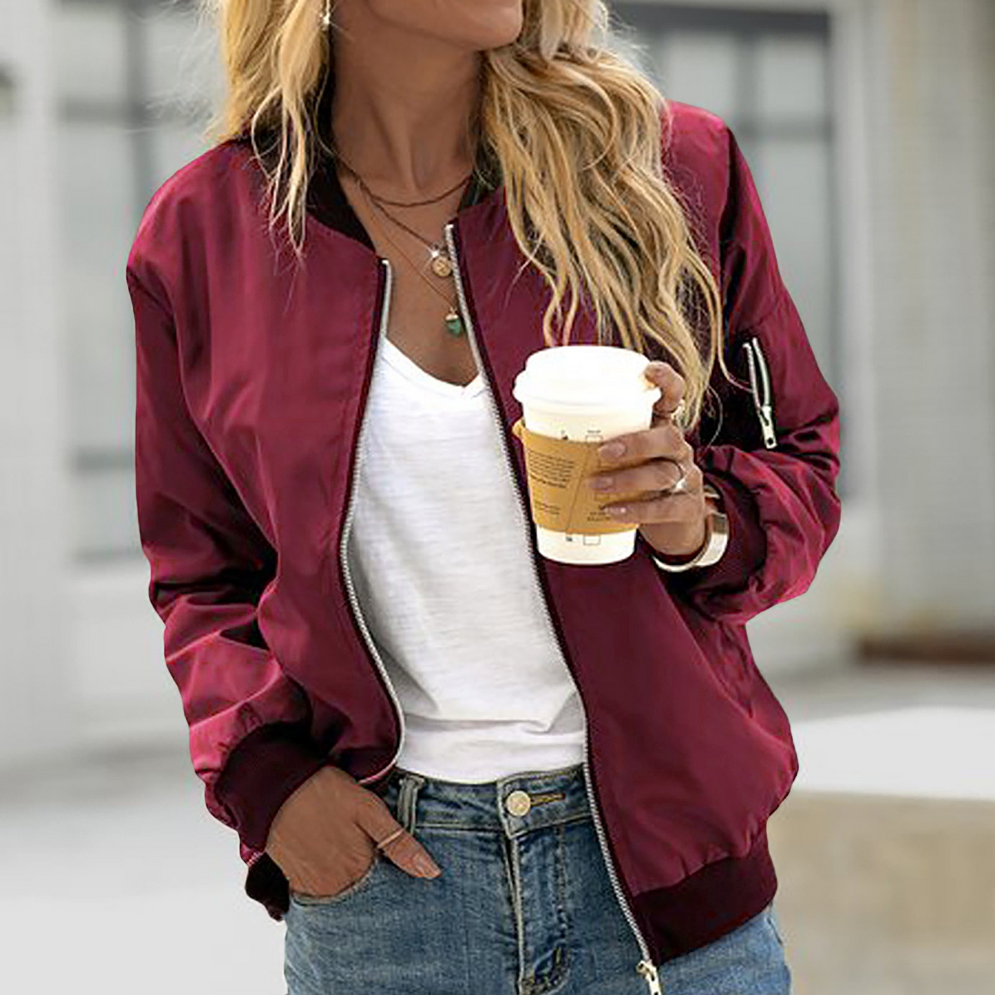 WW | Classic Casual Bomber Jacket Women