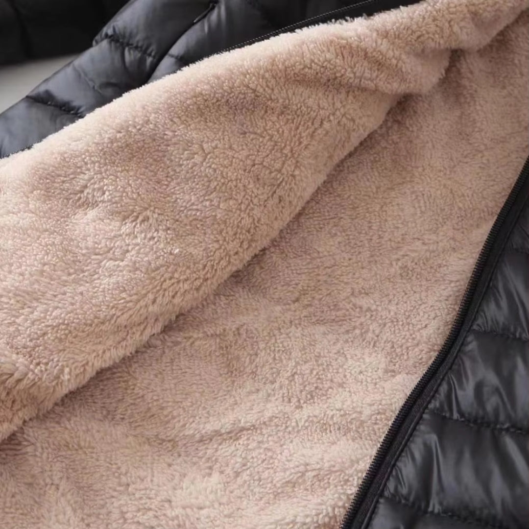 WW | Elegant long black coat for winter