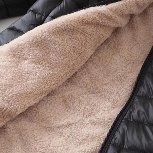 WW | Eleganter langer schwarzer Mantel für den Winter