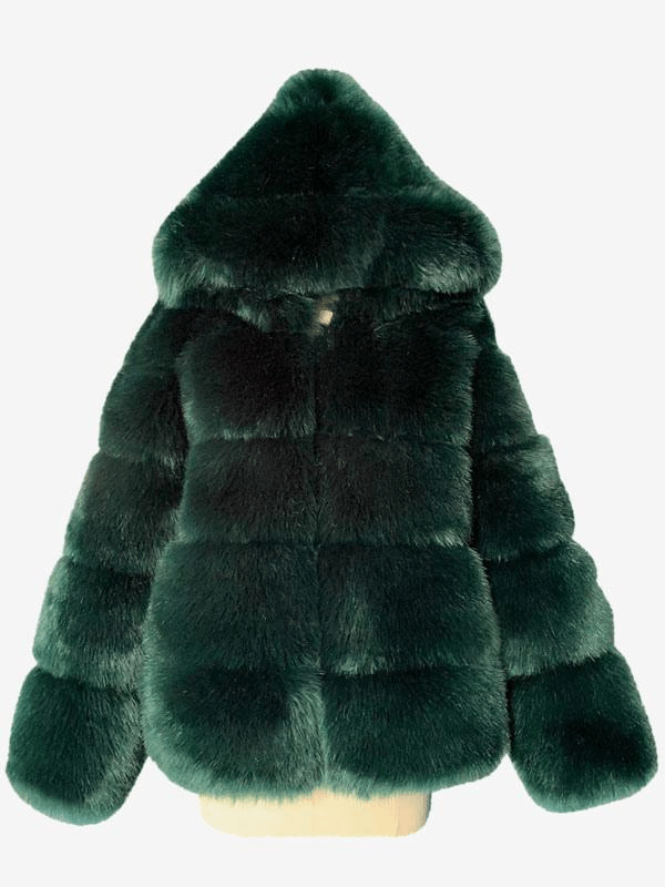 WW | Kunstfellmantel - Übergroße Kapuze - Plüsch & Warm - Winter Eleganz