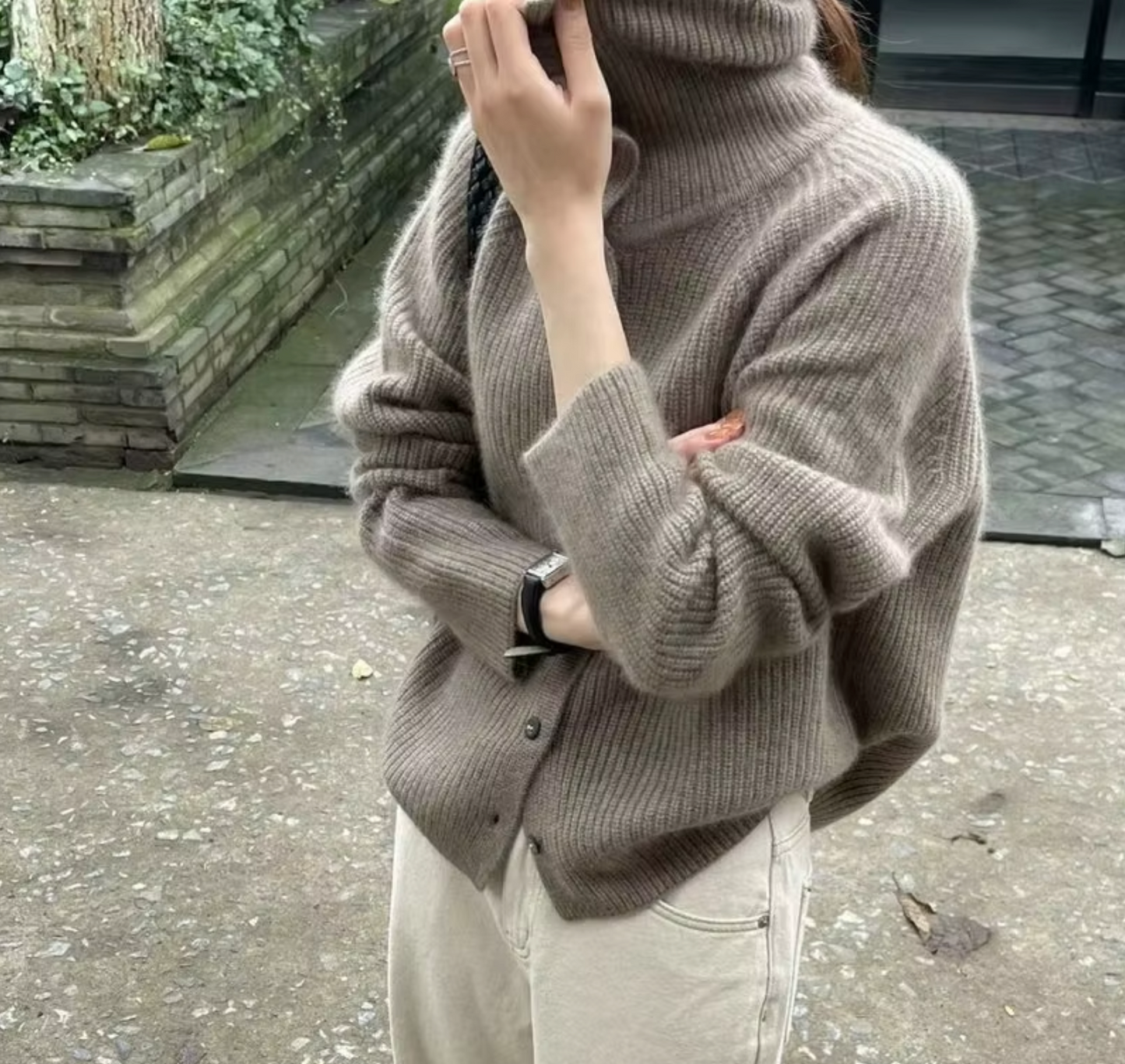 WW | Rollkragenpullover aus Wolle und Kaschmir