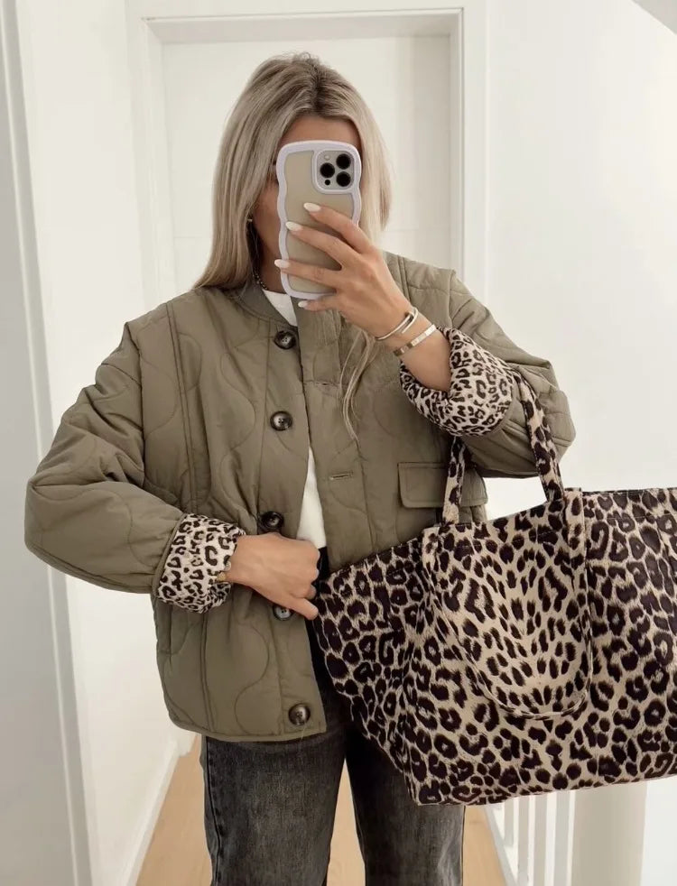 WW | Women's Jacket with Leopard Lining