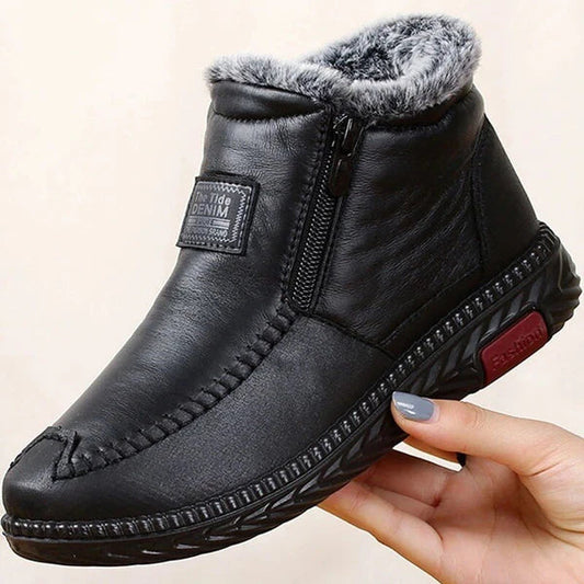 Rustan | Waterproof Non-Slip Cotton-Leather Ankle Boot