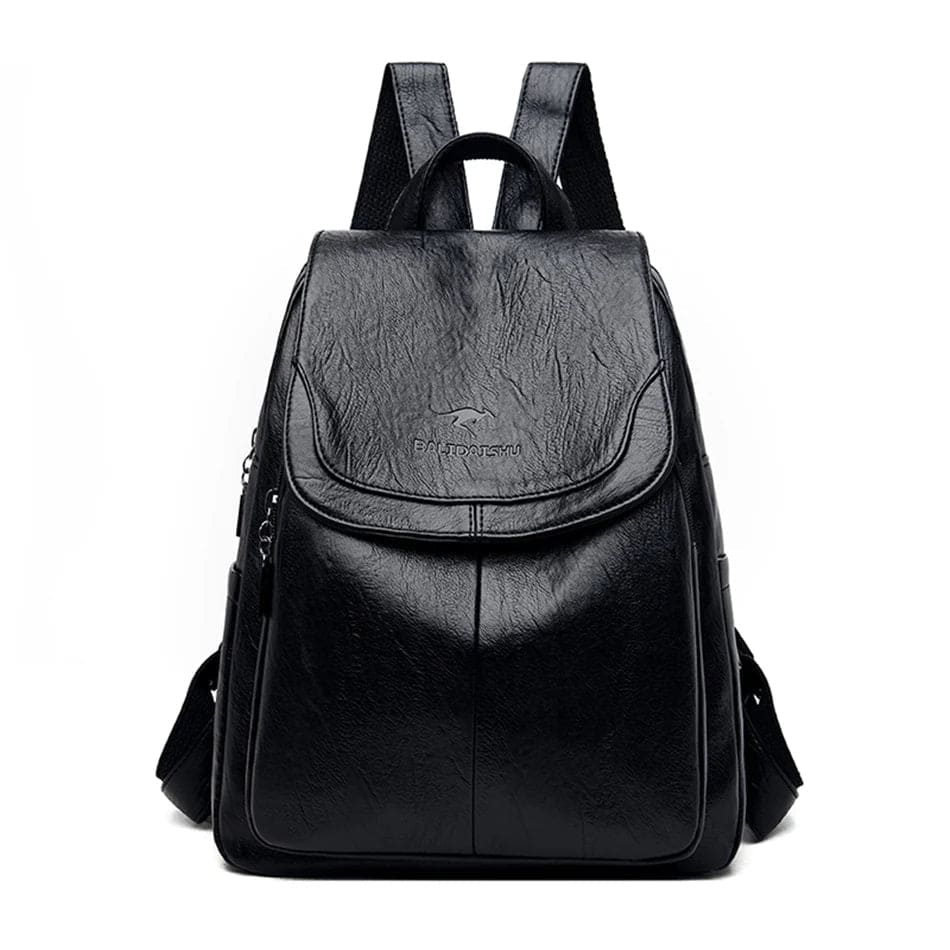 WW | Stylischer Leder-Rucksack mit Diebstahlschutz für Frauen