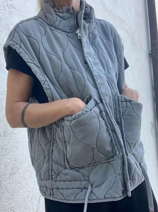 WW | Cotton vest with pockets