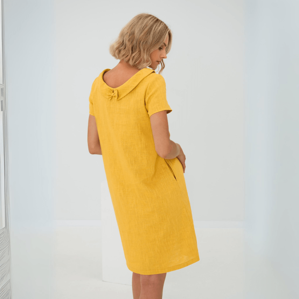 WW | Lässiges Leinenkleid Für Damen