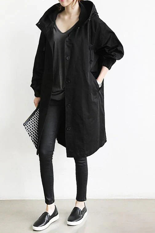 WW | Waterproof Hooded Trench Coat