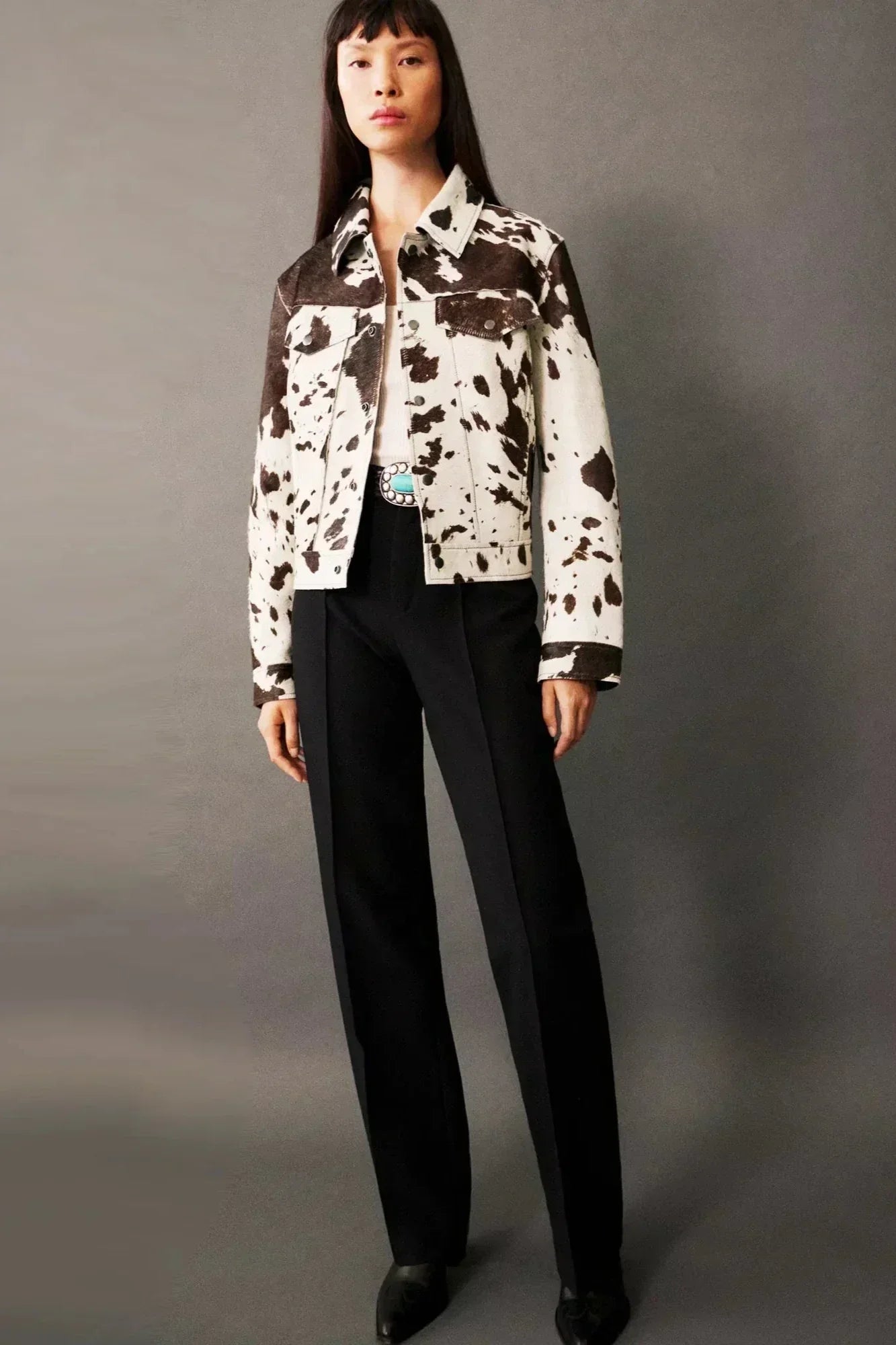 WW | Print Faux-Fur Hemdenjacke