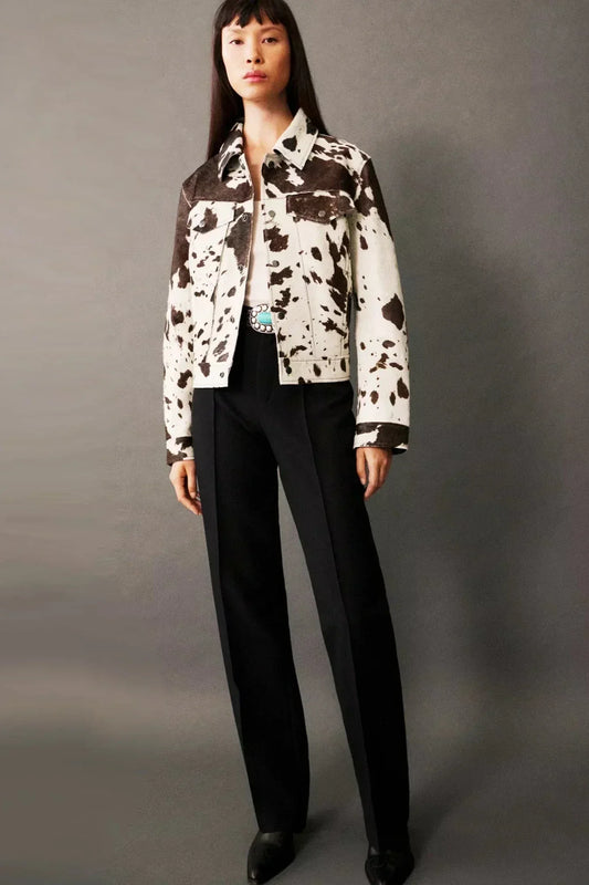 WW | Print Faux-Fur Shirt Jacket
