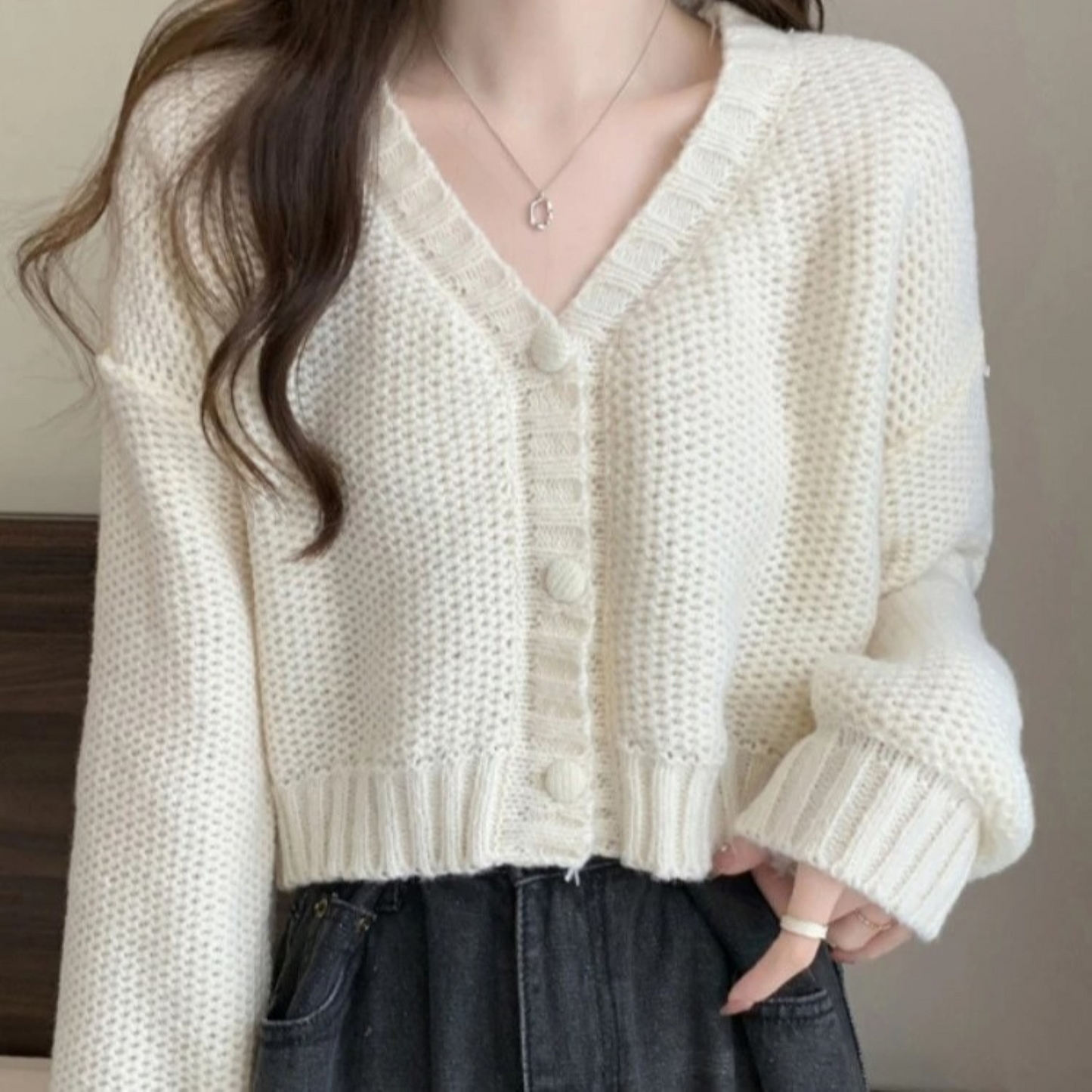 WW | Freizeitjacke mit V-Ausschnitt