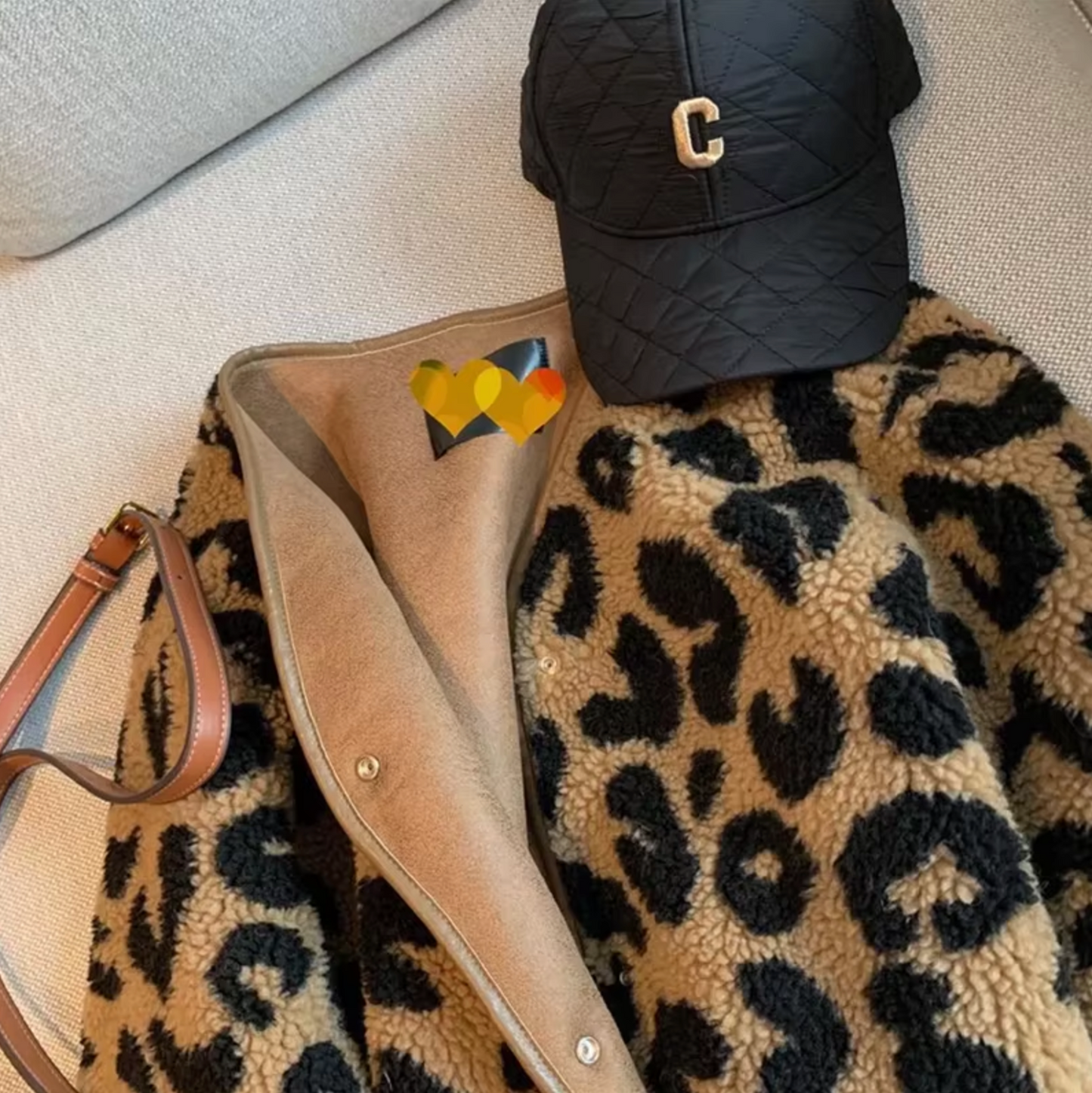 WW | Stylische Fleecejacke mit Leopardenmuster