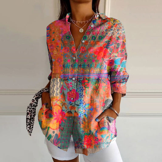 WW | Elegante Bluse mit Blumenmuster