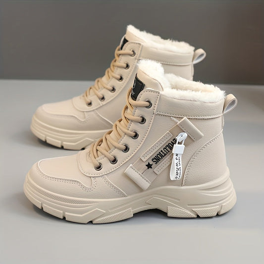 Coline | Lined Platform Sole Snow Boots