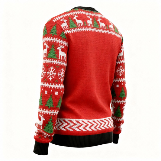 WW | Verspielt Schneemann Muster Design Pullover - Hässlich & Gemütlich Unisex Pullover