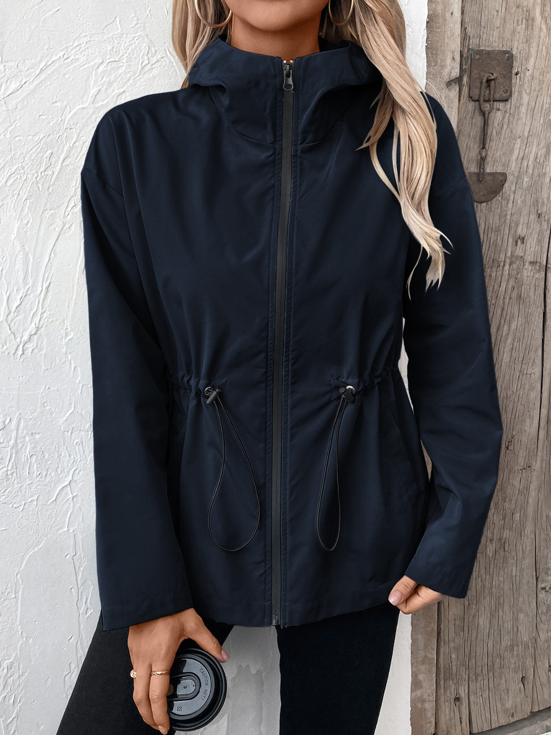 WW | Jacke mit Reißverschluss und verstellbarem Kordelzug für Damen