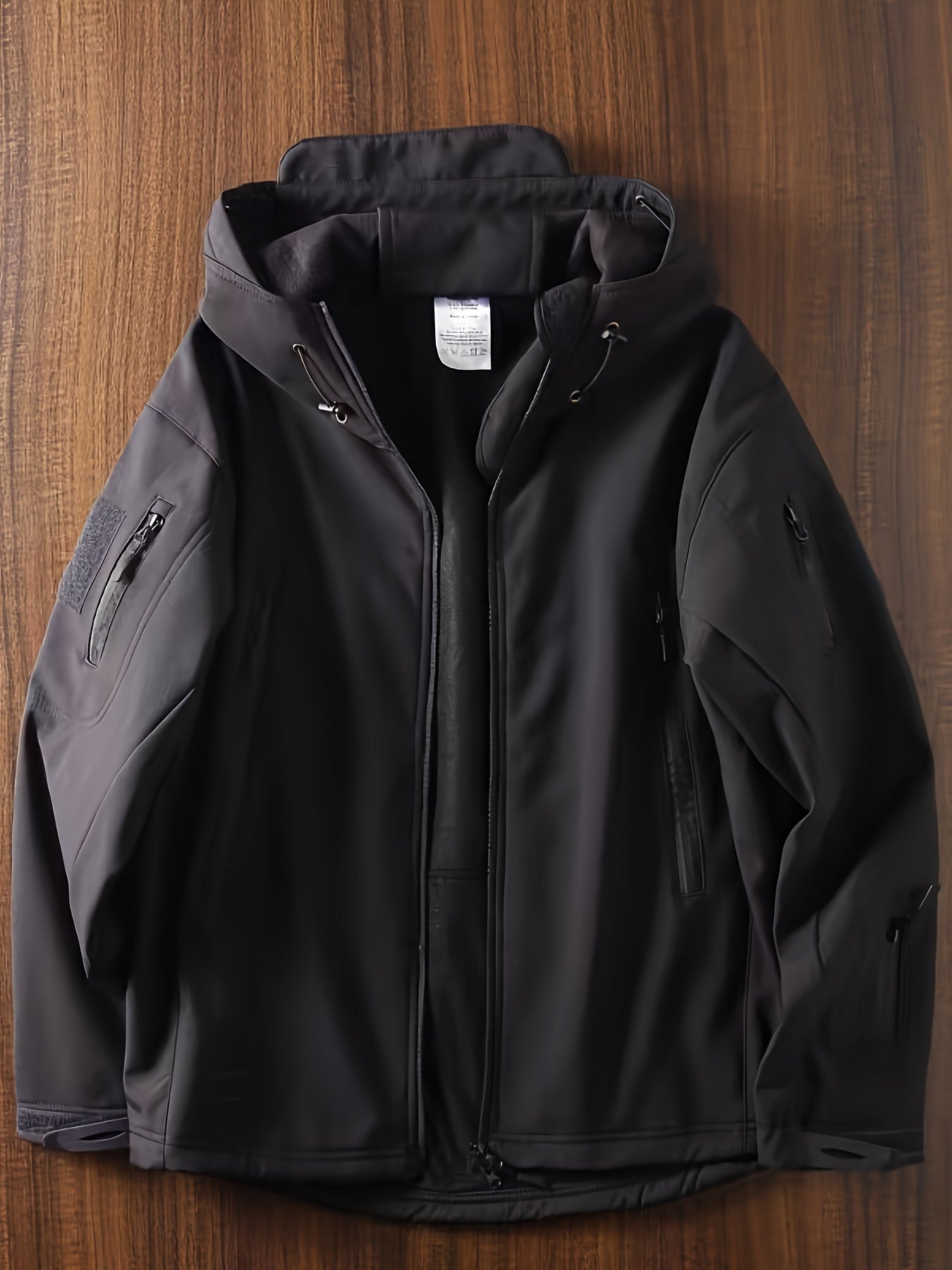 WW | Softshell Jacke - Winddichte Tactical Outdoor Jacke mit Kapuze & Reißverschlusstaschen