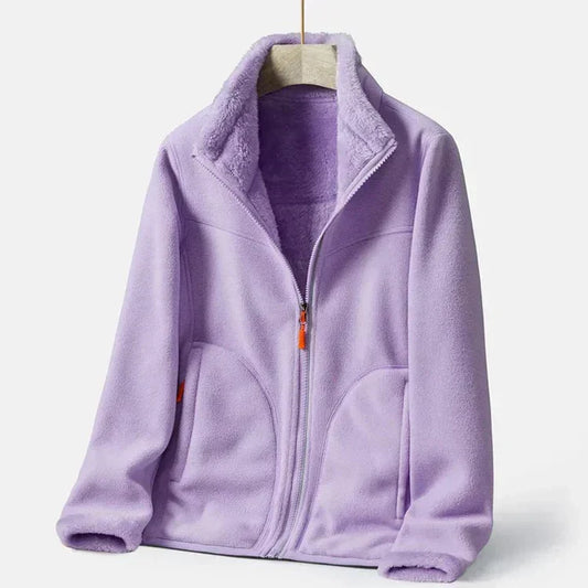 WW | Damen Doppelreiher-Fleecejacke