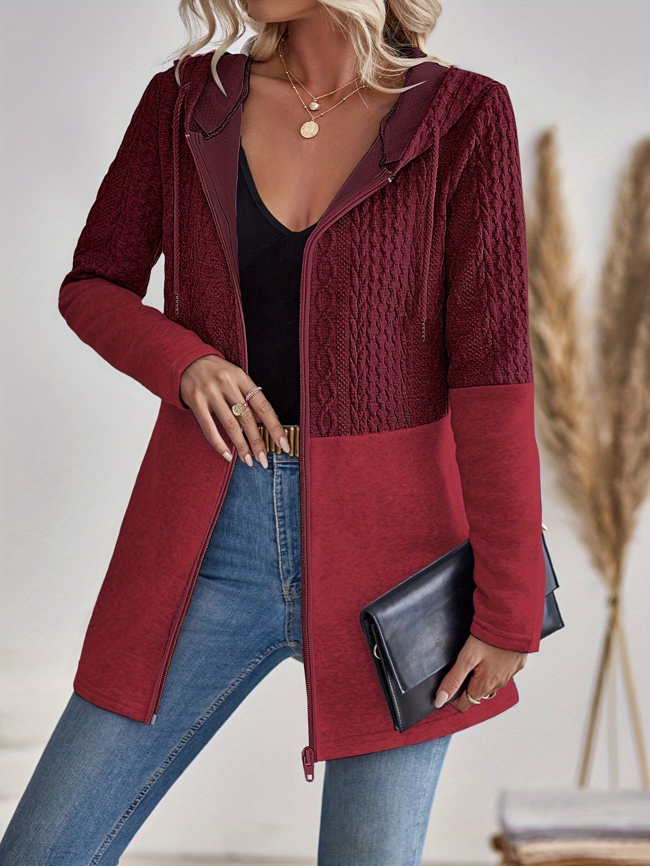 WW | Damen Kapuzen Sweatshirt mit Reißverschluss