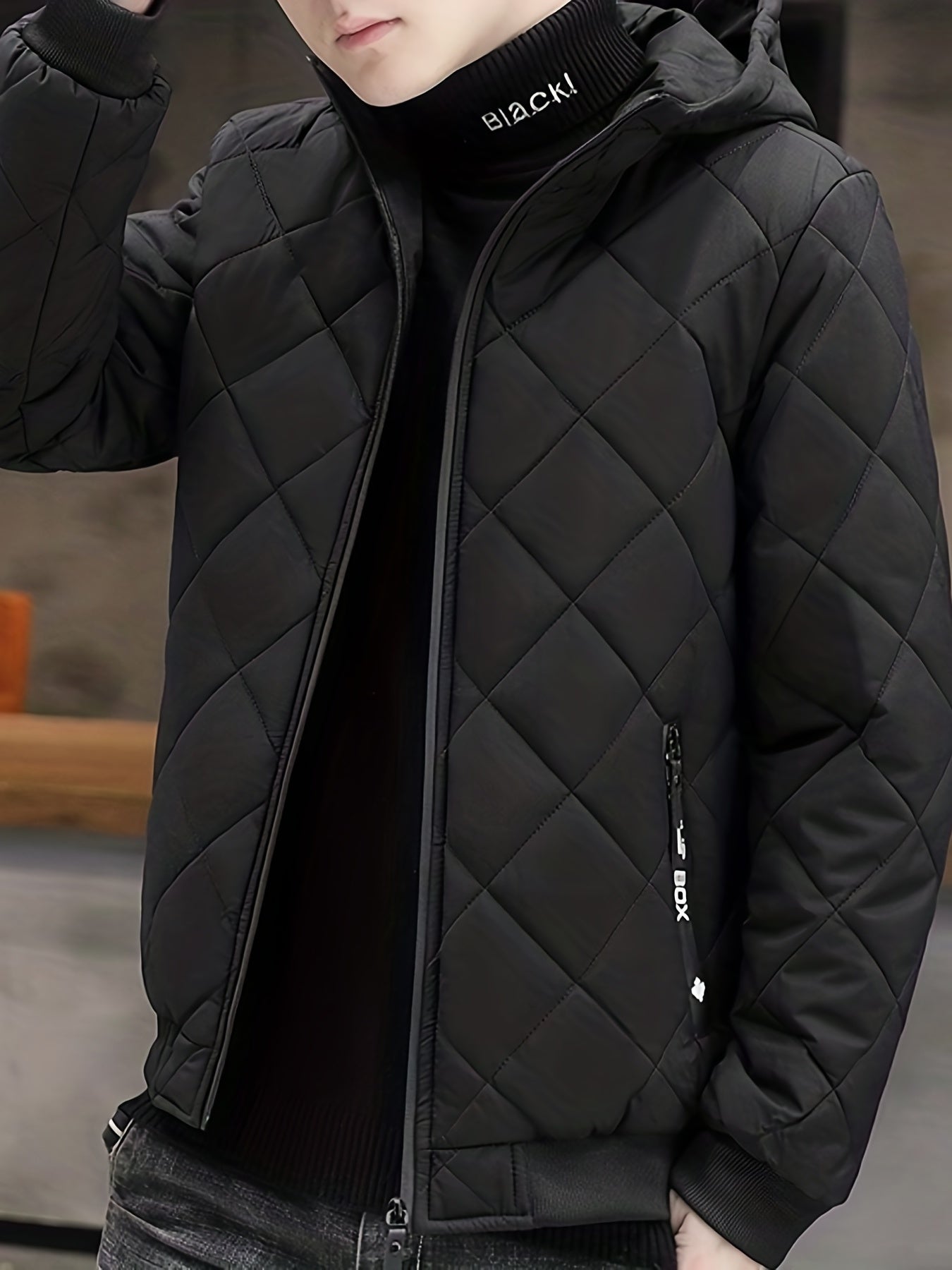 WW | Plush Hooded Winter Jacket for Men - Perfect for Outdoor Activities