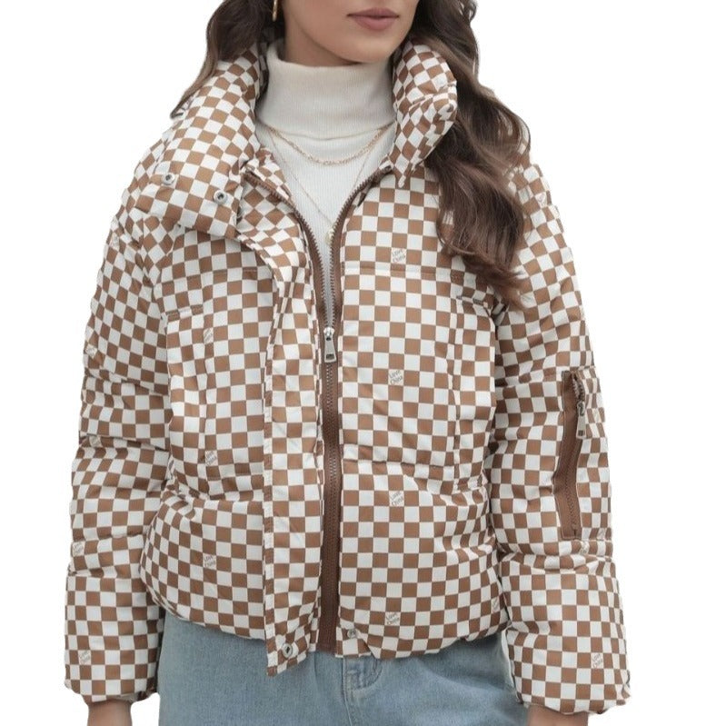 WW | Women's Quilted Windbreaker with High Collar