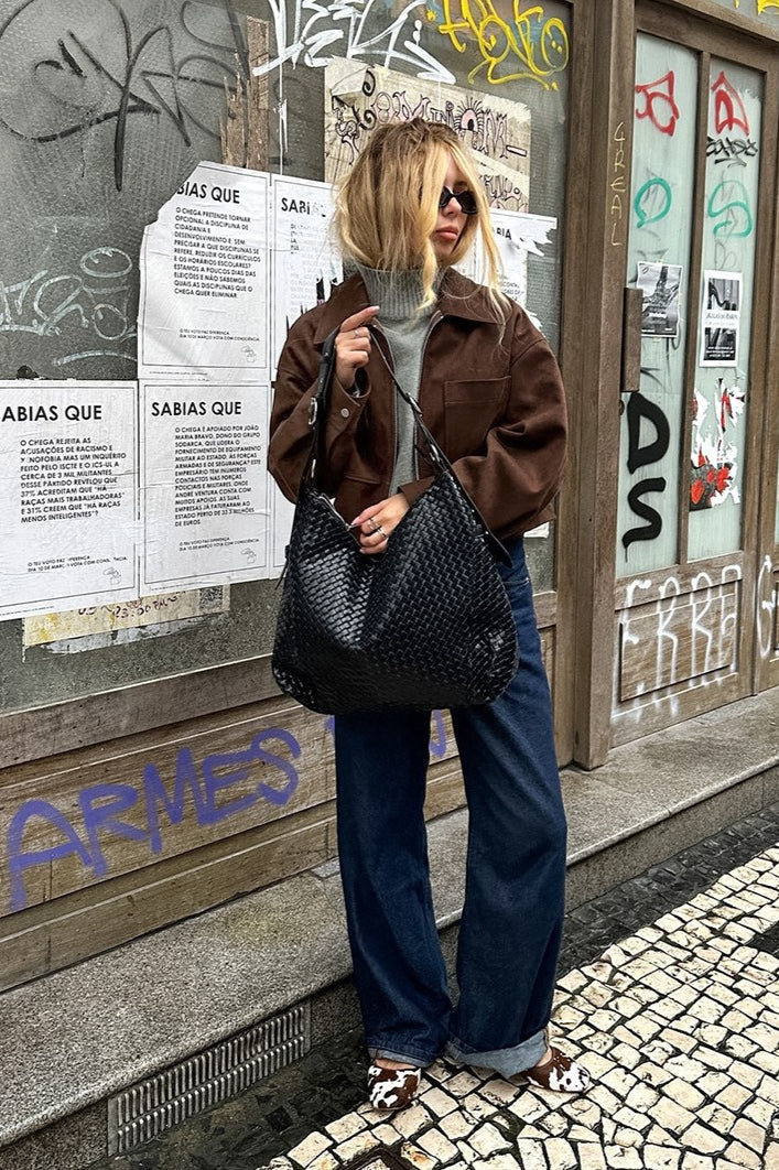 WW | Wildleder Oversized Vintage Jacke