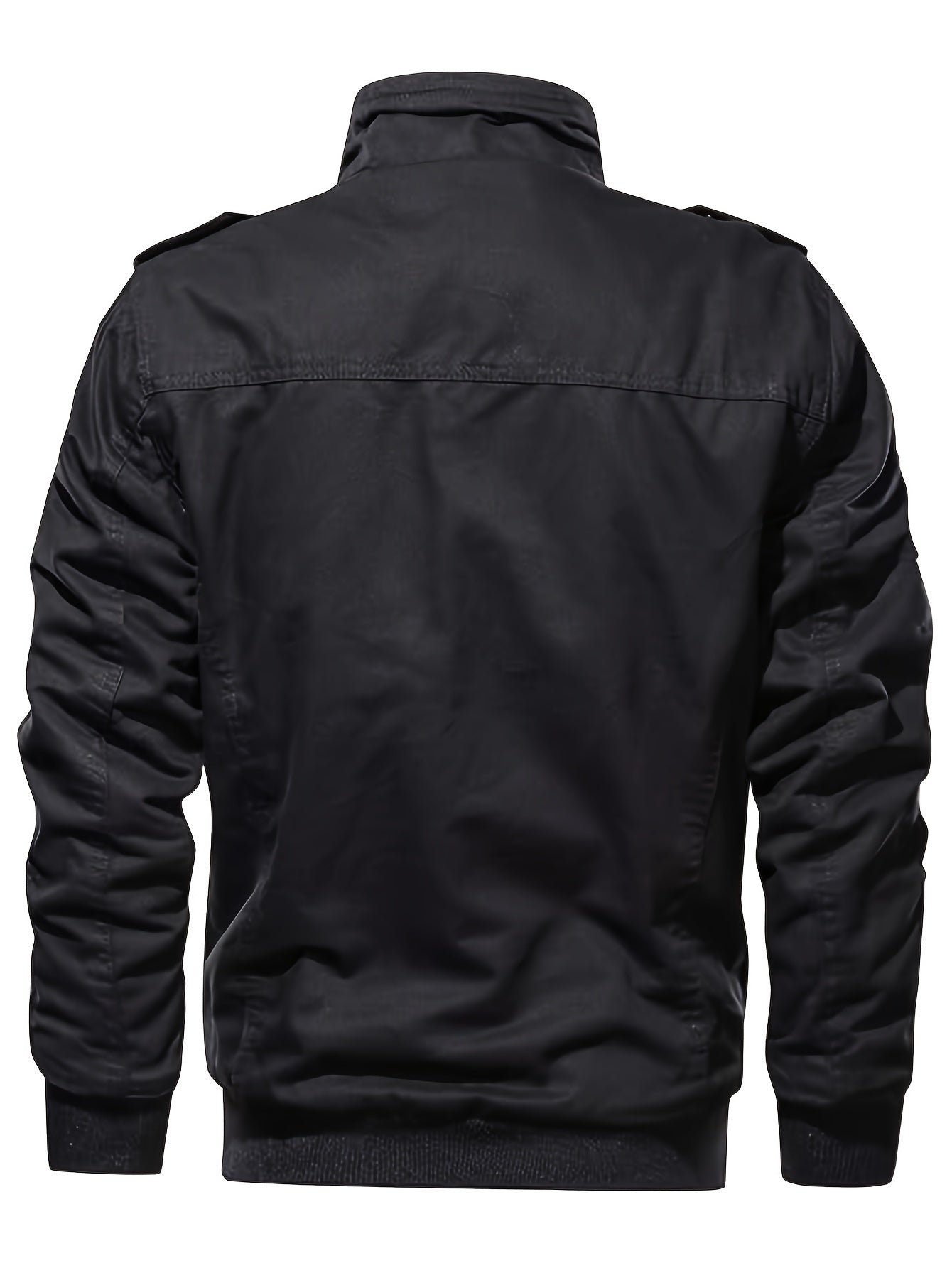 WW | Langarm Reißverschluss Retro Stehkragen Winterjacke Für Herren - Perfekt für Freizeit