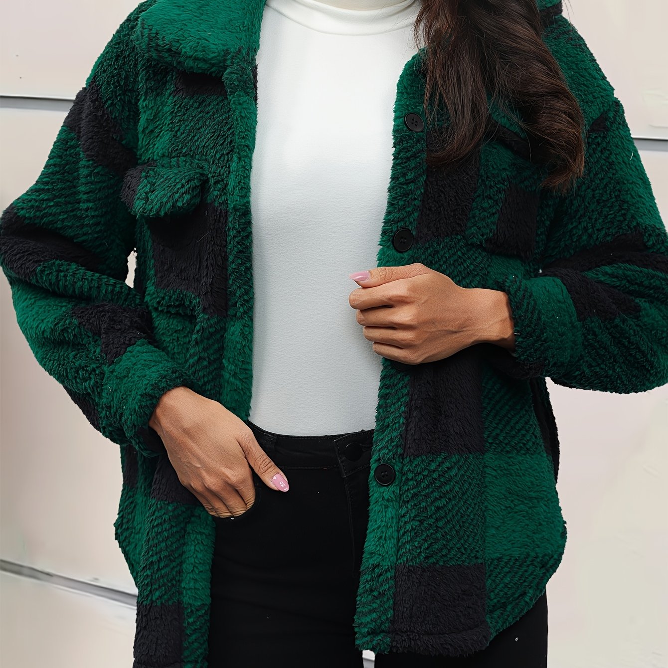 WW | Fleece Übergroße Jacke