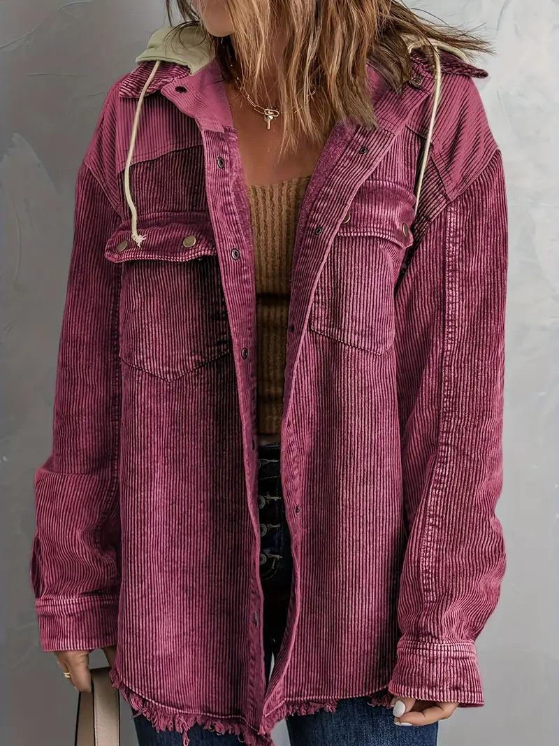 WW | Farbblock Hoodie Jacke für Damen | Perfekt für Herbst und Winter