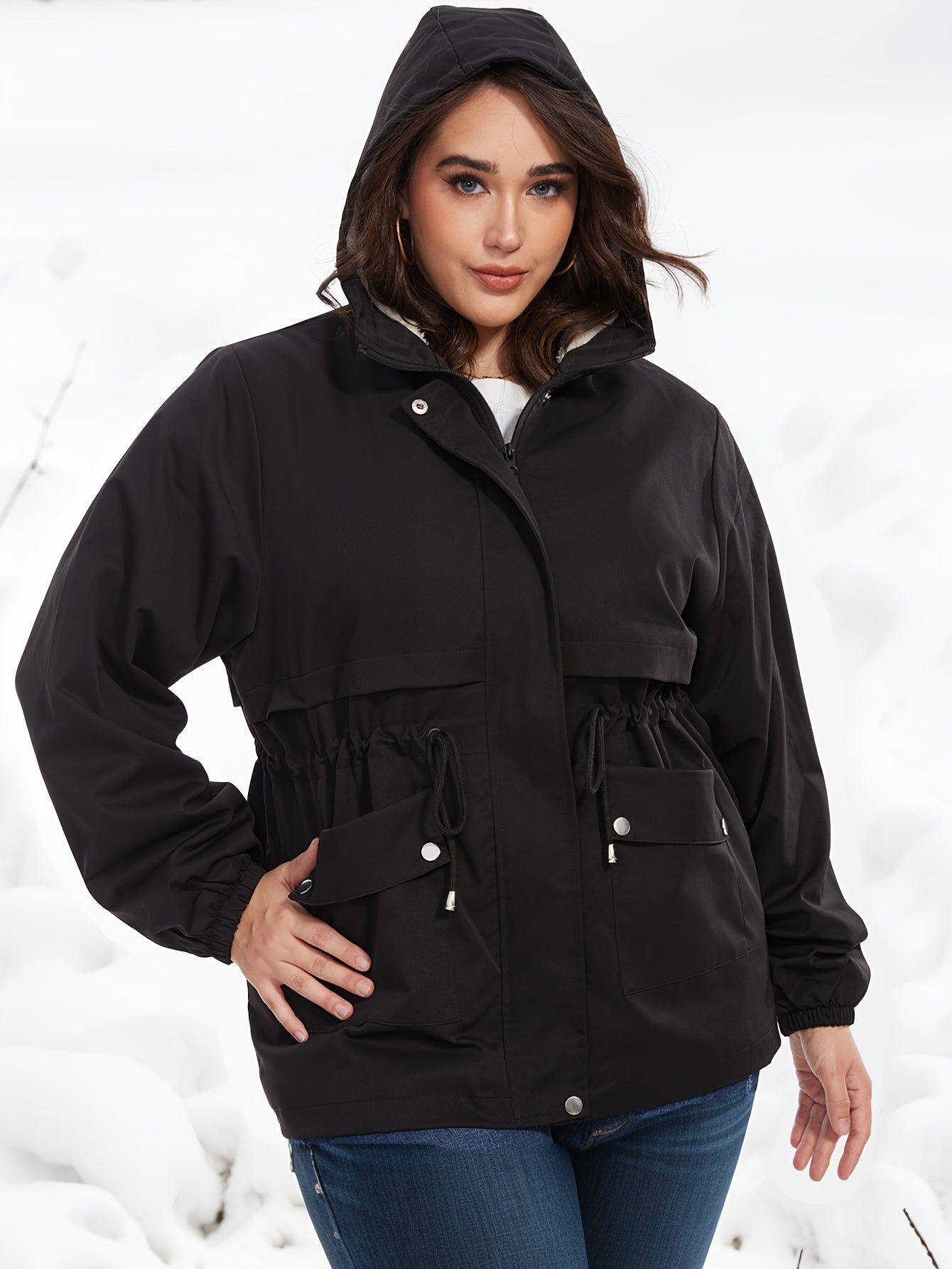 WW | Kurze Warme Winterjacke für Frauen - Perfekt für den Winter