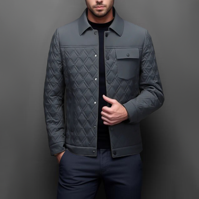 WW | Steppjacke Leichte Polsterung Diamantmuster Bequem Und Stilvoll