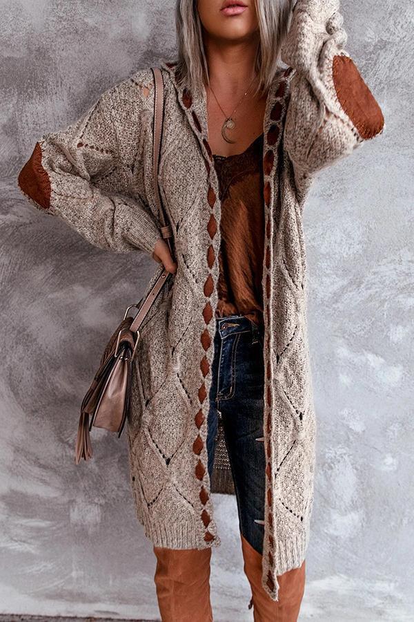 WW | Longline Cardigan with Elbow Patches