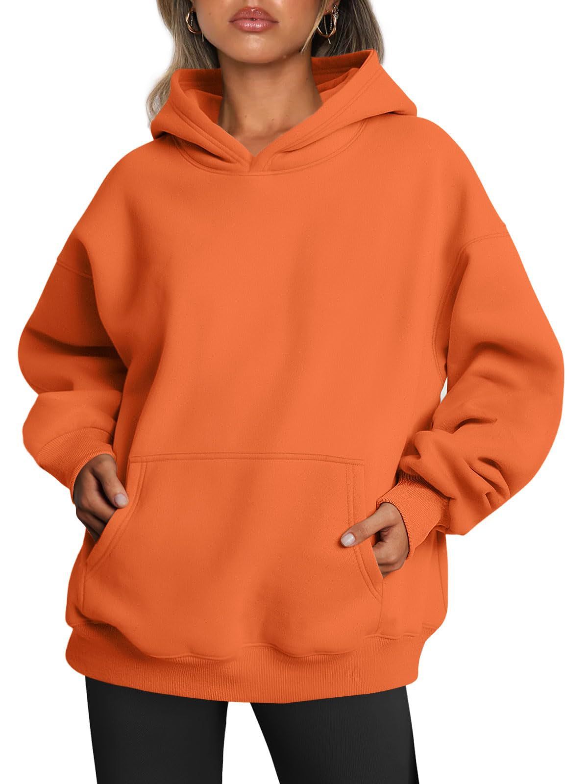 WW | Oversized Fleece Pullover with Pocket for Women