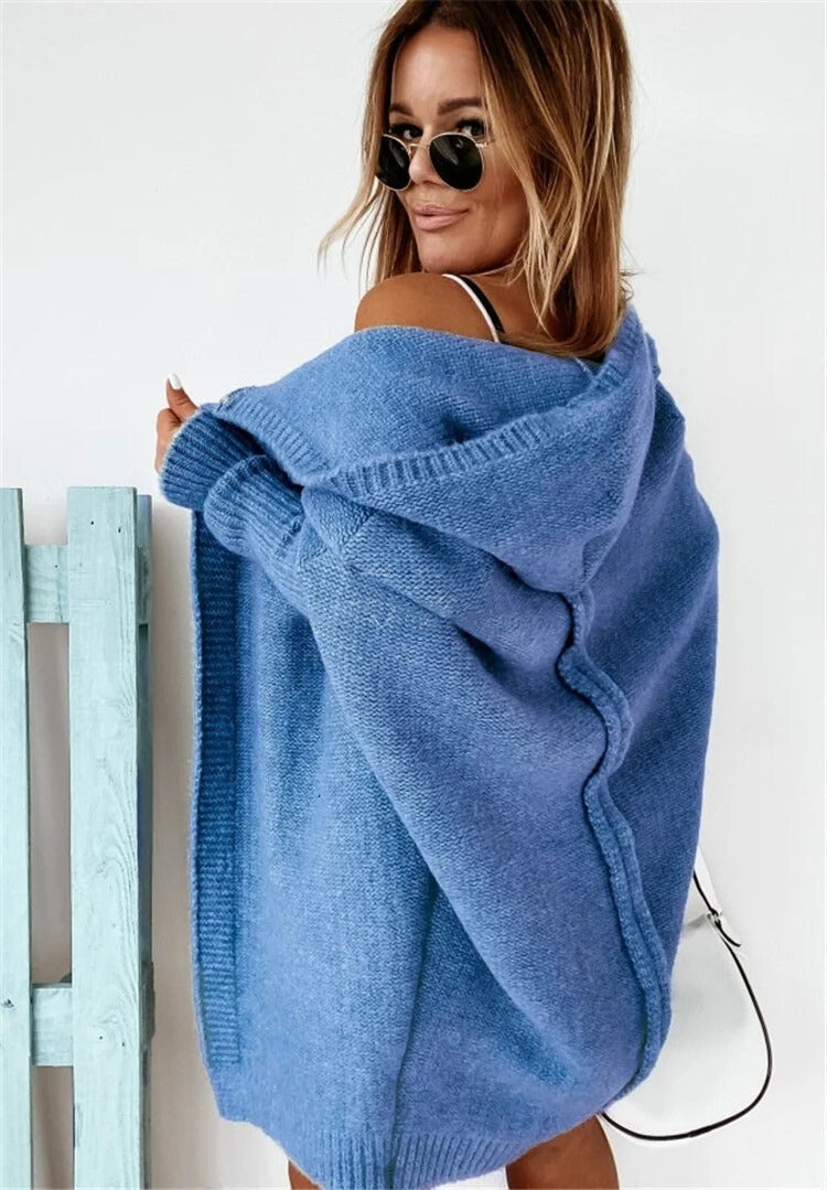 WW | gestrickte Cardigan - oversized Damenpullover