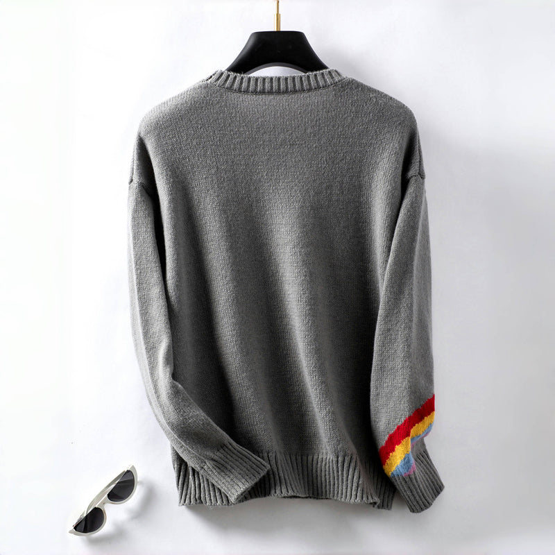 WW | Regenbogen Strickpullover