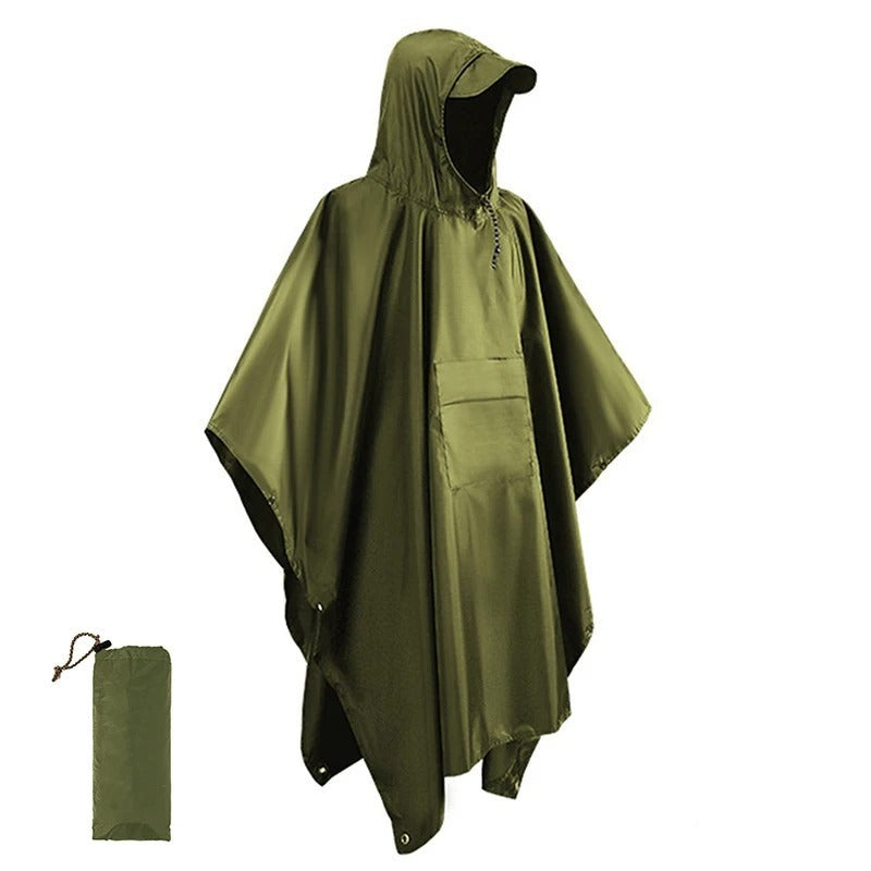 WW | Waterproof Poncho Backpack Cover for Hiking