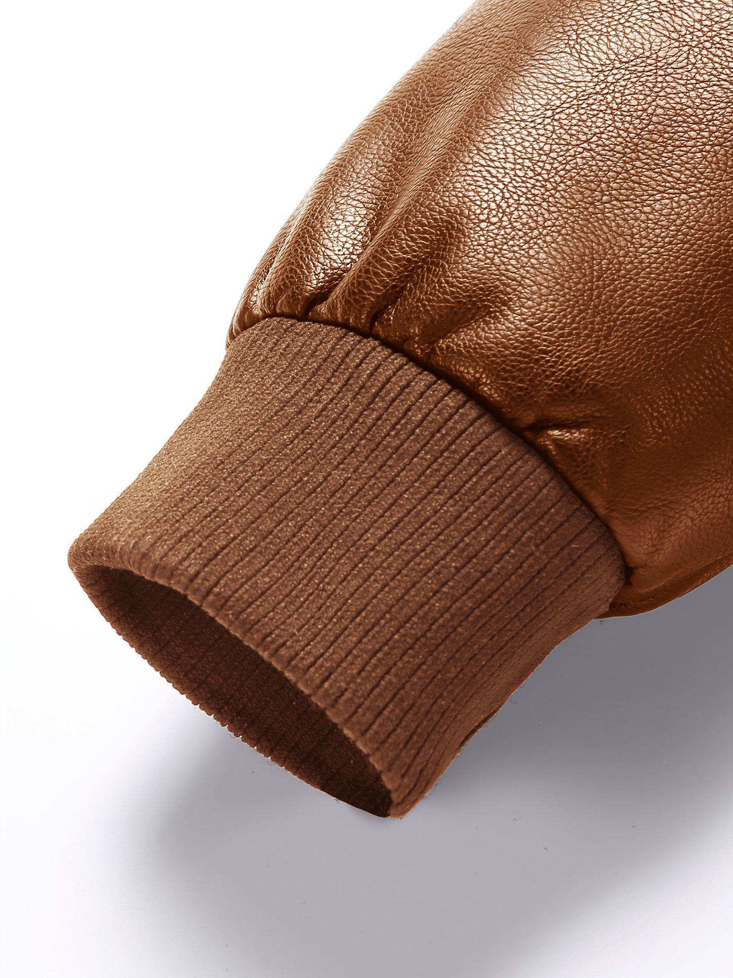 WW | Fleece PU Leather Winter Jacket For Men - Perfect for Outdoor Activities