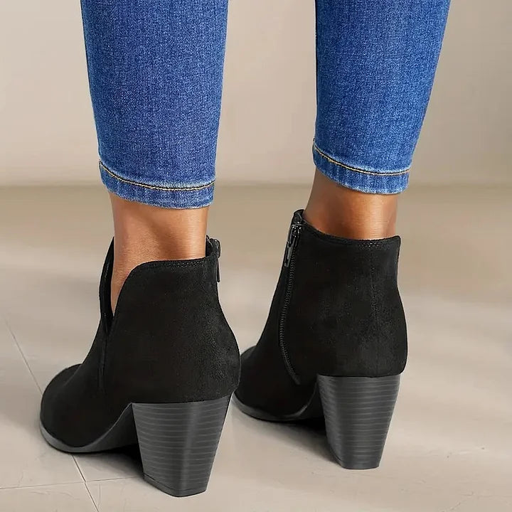 WW | Damen Stiefeletten Mit Chunky Absatz