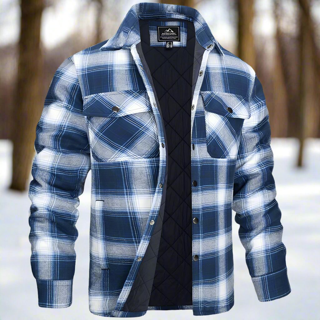 WW | Shirtjacke Steppflanell Karomuster Druckknöpfe Brusttaschen