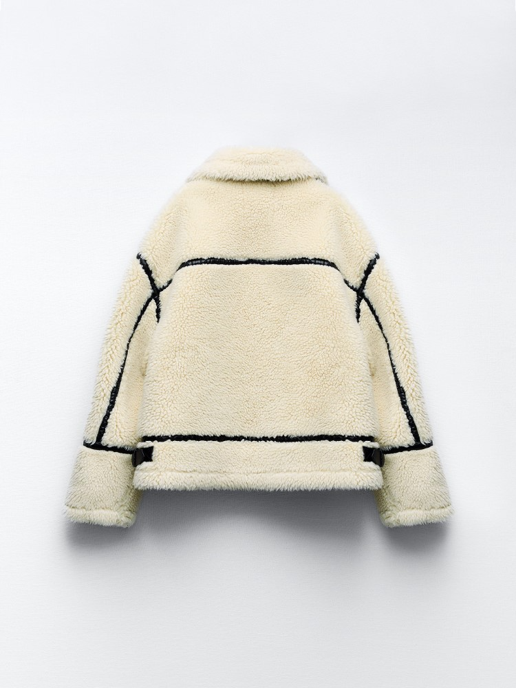 WW | Teddy Jacket Super Soft White Fleece Jacket for Women