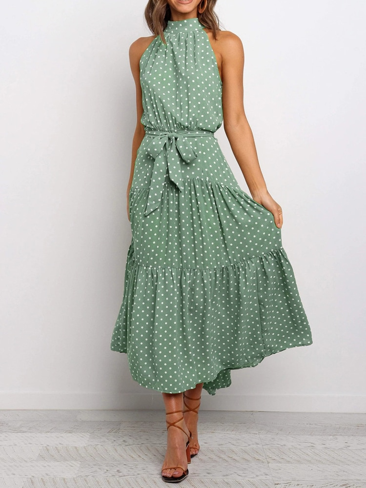 WW | Polka Dot Halter Dress