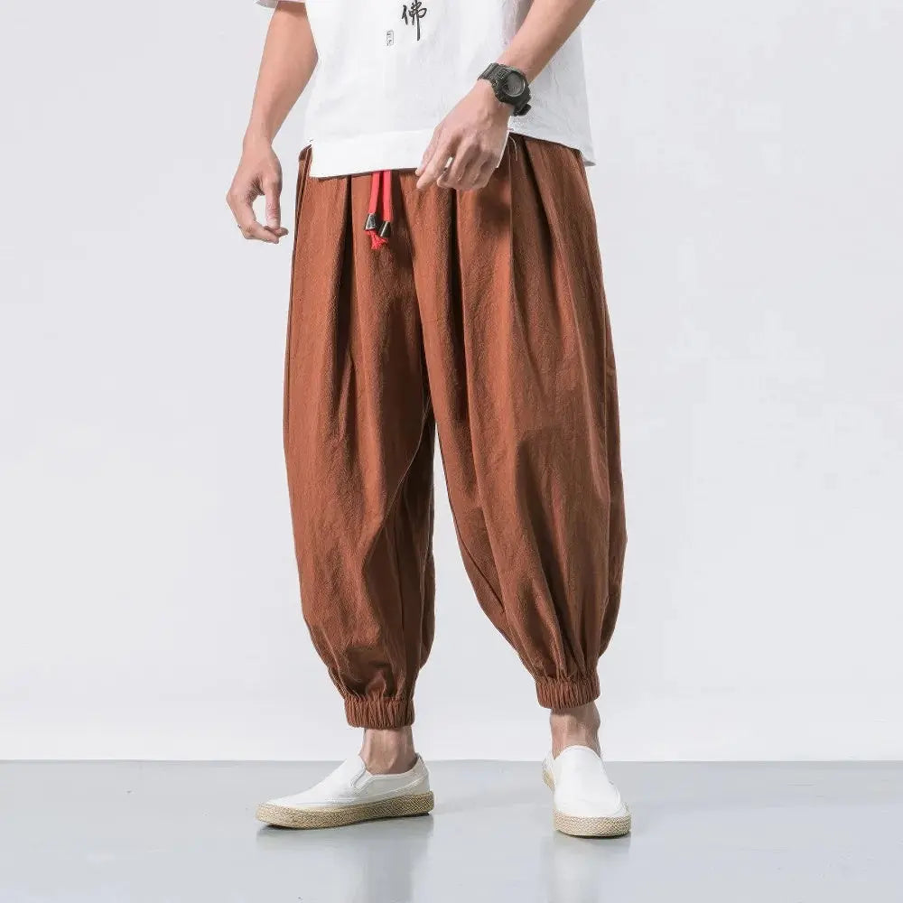 WW | Men's Linen Loose Harem Pants