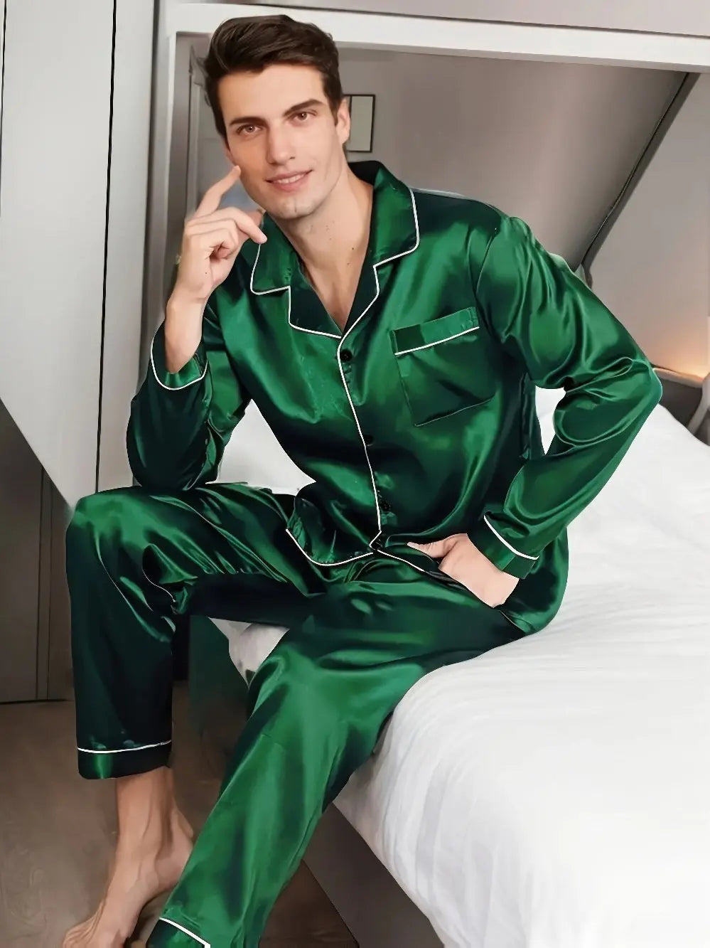 WW | Pyjama Satz Aus Seiden Satin