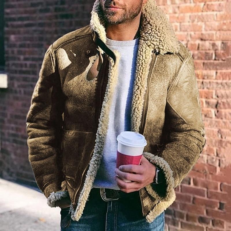 WW | Warme Winterlederjacke Im Robusten Stil