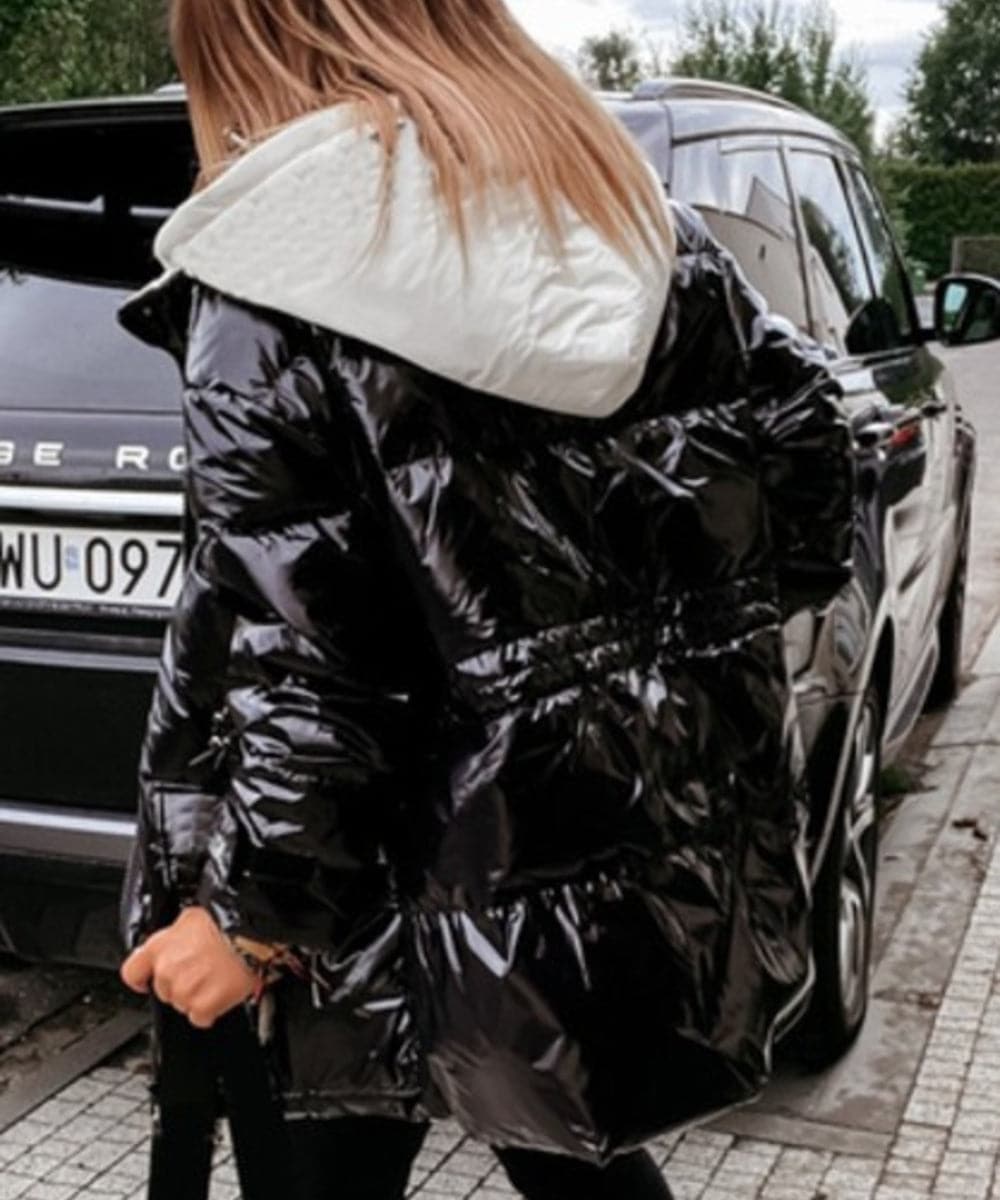 WW | Puffermantel Wasserabweisend Gepolstert Mit Kapuze Reißverschluss Und Taschen