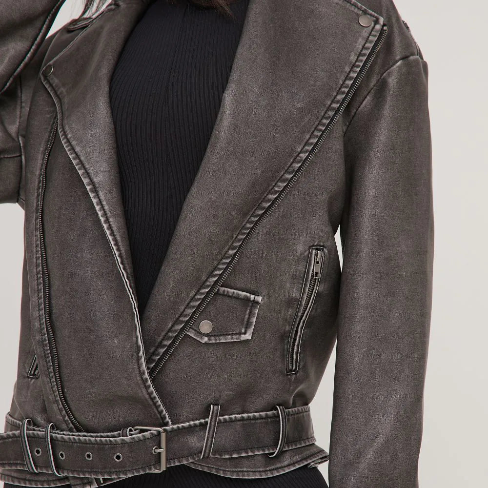 WW | Oversized Lederjacke für Frauen
