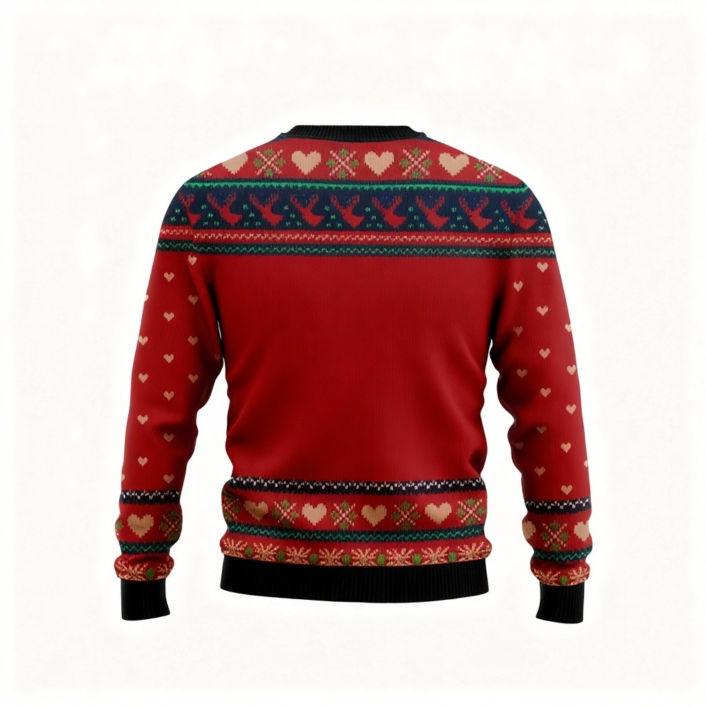 WW | Lustiger Muster Druck - Ferien Ikonographie Ugly Sweater