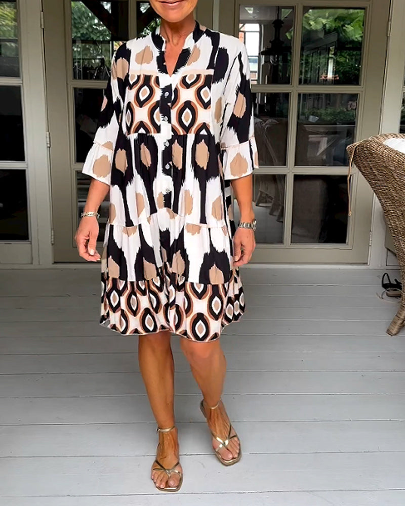 Frances - Half Sleeve Casual Dress