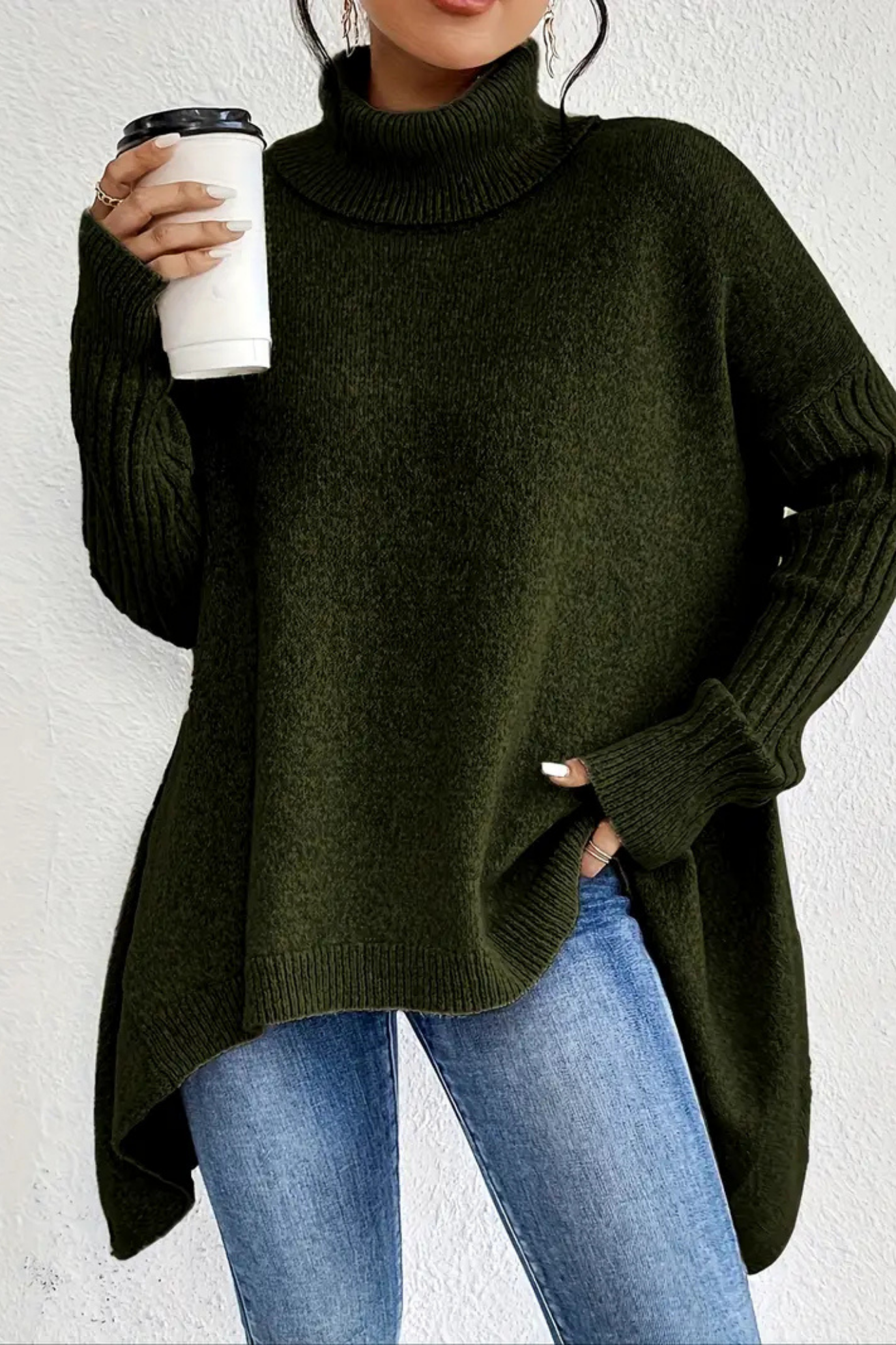 Bridgette | Long Turtleneck Sweater